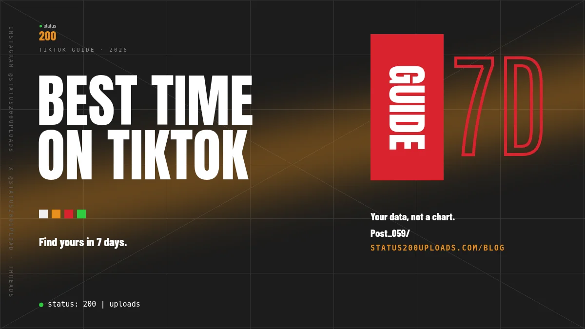 Best Time to Post on TikTok in 2026: Find Yours in 7 Days