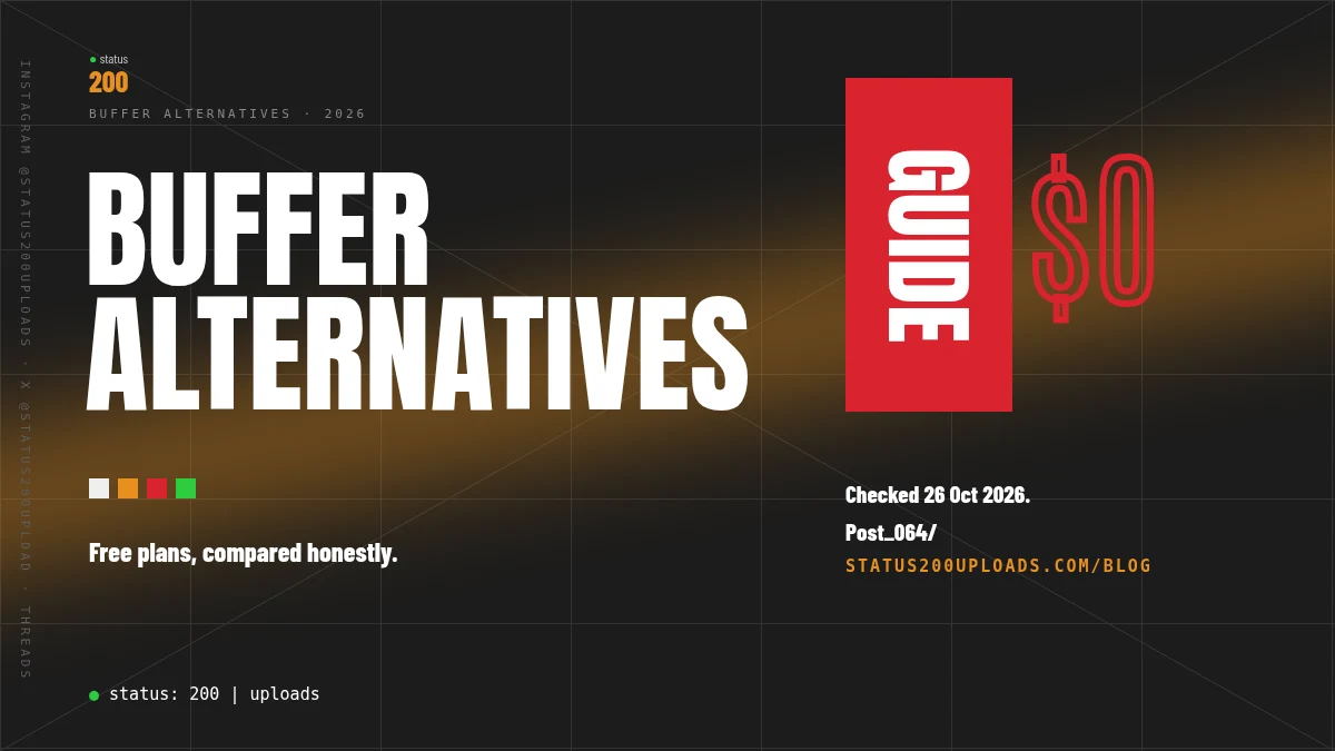 Buffer Alternatives 2026: Free Plans Compared Honestly