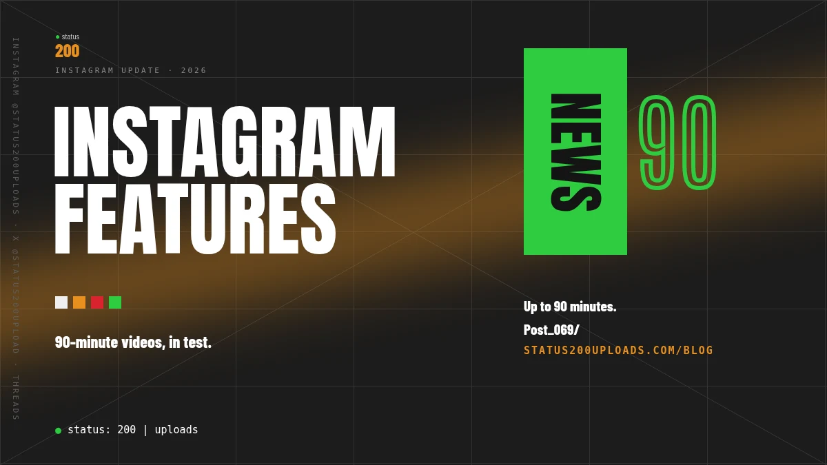 Instagram Features: 90-Minute Videos, Explained (2026)